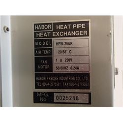 HABOR Heat Pipe Heat Exchanger HPW-25AR HPW25AR CNC 1 HABOR Heat Pipe Heat Exchanger HPW-25AR HPW25AR CNC 1