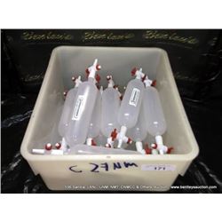 LOT: PLASTIC BINS W/ CONTAINERS