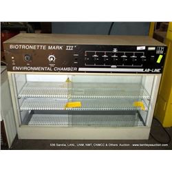 LAB-LINE BIOTRONETTE MARK III ENVIRONMENTAL CHAMBER (PS) C-233
