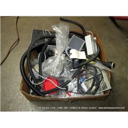 BOX: ASSORTED HARDWARE & ELECTRONICS