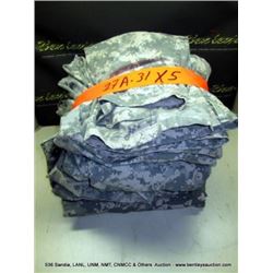 CAMO PANTS, SIZE SMALL (5X THE MONEY)