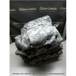 CAMO PANTS, SIZE SMALL (5X THE MONEY)