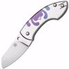 Image 1 : *NEW* SPYDERCO, Pingo, Titanium Anodized Logo Handle, Plain w/Clip UPC Code: 716104010172