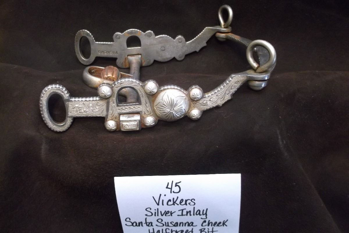 Vickers Silver Inlay Santa Susanna Cheek Halfbreed Bit