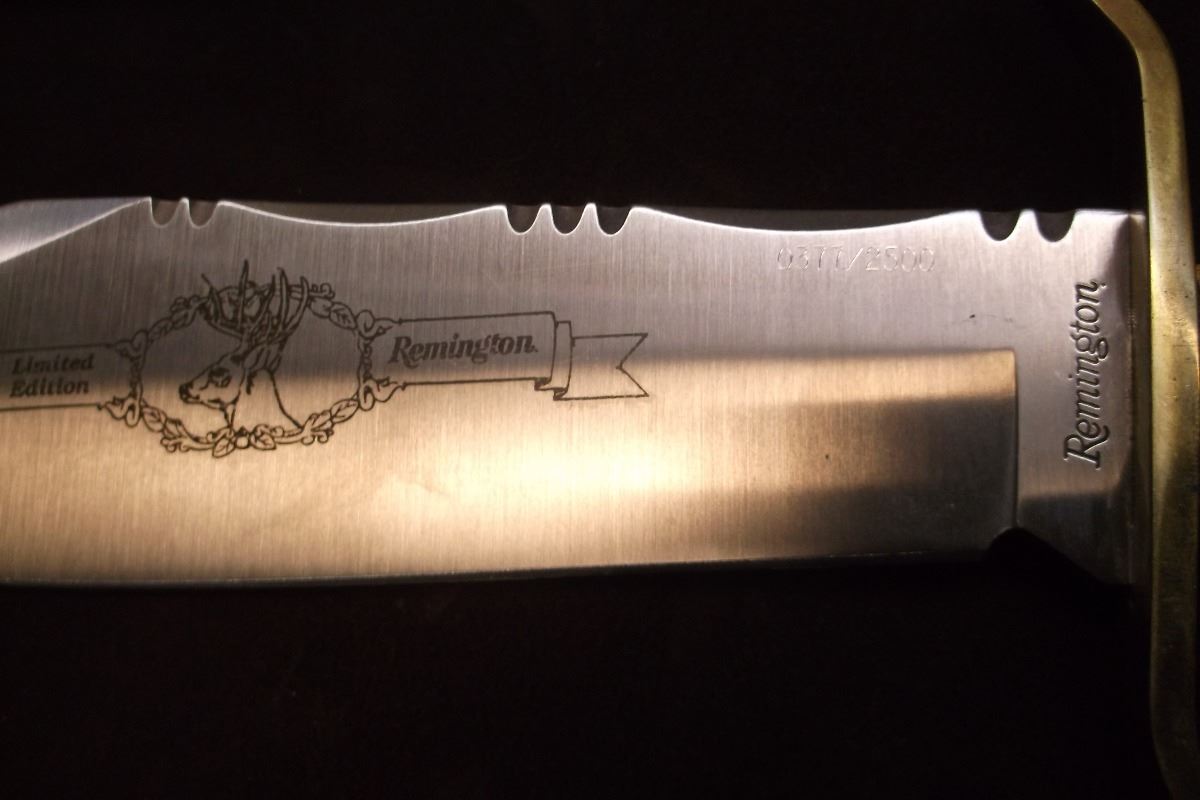Limited Edition Remington Knife w/Antler Handle and Original Sheath