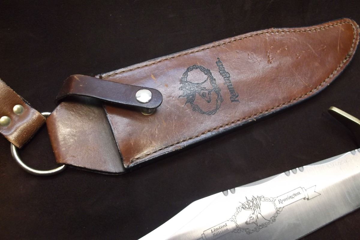 Limited Edition Remington Knife w/Antler Handle and Original Sheath