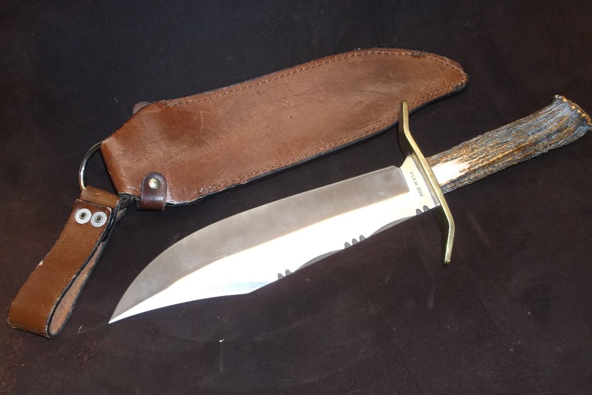 Limited Edition Remington Knife w/Antler Handle and Original Sheath