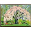 Image 1 : Hildegard Rath (1909- ), American, JAPANESE CHERRY TREE, Oil on canvas; signed lower right, sig...