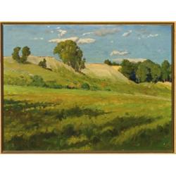 Benjamin Foster (1852-1926), American, SUMMER LANDSCAPE, Oil on canvas; signed lower left, 15...