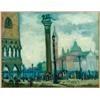 Image 1 : Max Band (1900-1974) , American, DOGE'S PALACE, ST.MARK'S SQUARE, VENICE, Oil on canvas; signed...