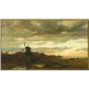 Image 1 : Ludwig Willroider (1845-1910), Austrian, EVENING ON THE MAAS, Oil on canvas; signed and dated a...