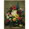 Image 1 : J** Van Dorens (19th/20th Century), Dutch/Belgian, STILL LIFE OF ROSES, ASTERS, DELPHINIUMS AND...