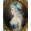 Image 1 : Attributed to John Russell (1745-1806), British, PORTRAIT OF MISS FEATHERSTONEHAUGH-LEIGH OF PA...