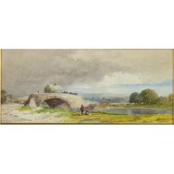 Joseph Needham (fl. 1860-1874), British, VIEW NEAR HENLEY, Watercolour; signed lower right, 6...