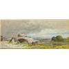 Image 1 : Joseph Needham (fl. 1860-1874), British, VIEW NEAR HENLEY, Watercolour; signed lower right, 6...