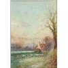 Image 1 : John Reginald Goodman (1878- ), British, LATE AUTUMN ON THE BROADS; SHEEP ON THE BROADS, Pair o...