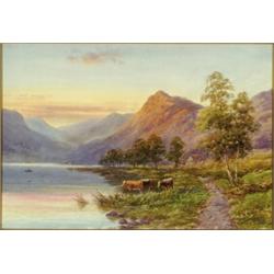 Harold Lawes (fl. 1890's) , British, STRATFORD ON AVON; ULLSWATER, CUMBERLAND, Pair of watercol...