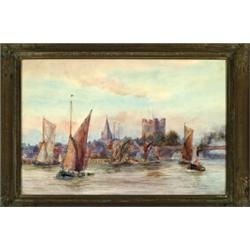 William G** Whittington (fl.1904-1914), British, ROCHESTER, Watercolour; signed lower right, si...