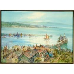 Walter Henry Sweet (1889-1943), British, PENZANCE FROM NEWLYN, Watercolour; signed lower right...