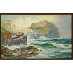 John C** Uren (1845-1932), British, KING ARTHUR'S CASTLE, Watercolour; signed lower left, 11"...