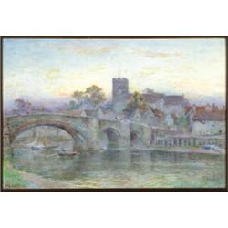 Max Ludby (1858-1943), British, AYLESFORD, KENT, THE MEDWAY, Watercolour; signed lower left, ti...