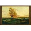 Image 1 : J** McCormack (19th/20th Century), British, IN FULL SAIL, Oil on canvas; signed lower right, ...