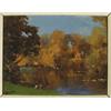 Image 1 : Campbell A. Mellon (1876-1955), British, HOPTON NOV. 1 AND 2, 1924, Oil on panel; signed lower...