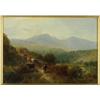 Image 1 : George Shalders (1826-1873), British, RETURNING FROM THE HILLS, Oil on canvas; signed lower rig...