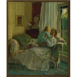 Louis Ginnett (c.1875-1946), British, LOVE, Oil on canvas; signed and dated 1900 lower right, t...