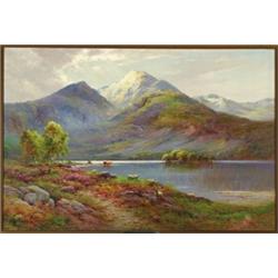 Alfred Fontville de Breanski (1877-1945), British, BEN VARE AND LOCH LEVEN, N.B., Oil on canvas...