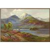 Image 1 : Alfred Fontville de Breanski (1877-1945), British, BEN VARE AND LOCH LEVEN, N.B., Oil on canvas...