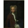 Image 1 : 17th/18th Century British, PORTRAIT OF A GENTLEMAN IN BROWN WAISTCOAT, Oil on canvas, 35.5" x...