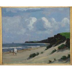 Campbell A. Mellon (1876-1955), British, HOPTON BEACH, NORFOLK, Oil on canvas; signed lower rig...