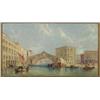 Image 1 : James Edwin Meadows (1828-1888), British, THE RIALTO BRIDGE, Oil on canvas; signed and dated 18...