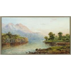 Alexander Williams (1846-1930), Irish, MUCKROSS LAKE, KILLARNEY, Watercolour; signed and titled...