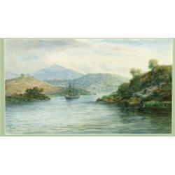 Alexander Williams (1846-1930), Irish, VIEW ON THE BLACKWATER CO., CORK, Watercolour; signed lo...