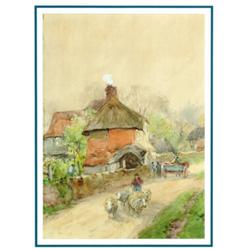 William Bingham McGuinness (1849-1928), Irish, AT SITTLEWORTH, SUSSEX, Watercolour; signed lowe...