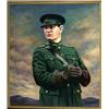 Image 1 : Sean McDermont (20th Century), Irish, MICHAEL COLLINS, Oil on canvas; signed lower right, 36"...