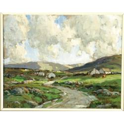 James Humbert Craig (1878-1944), Irish, AFTER RAIN IN THE ROSSES, Oil on panel; signed lower le...