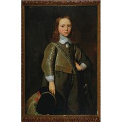 17th Century Dutch School, A YOUNG PRINCE, Oil on panel, 37" x 25" - 94 x 63.5 cm., See ill...