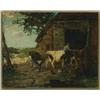 Image 1 : Johan Scherrewitz (1868-1951), Dutch, TO THE STABLE, Oil on panel; signed lower left, titled to...