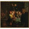 Image 1 : David Teniers The Younger (1610-1690), Flemish, PEASANTS AND PUPPETEER IN A TAVERN INTERIOR, Oi...