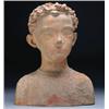 Image 1 : Paul Belmondo (1898-1982), French, BUST OF A YOUTH, Terracotta sculpture; signed, Height 14"...