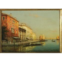 Auguste [Antoine] Bouvard (1882-1956), French, GRAND CANAL, VENICE, Oil on canvas; signed lower...