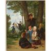 Image 1 : ThTophile Emmanuel Duverger (1821-1886), French, THE PUPPET SHOW, Oil on panel; signed lower le...