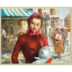 Pal Fried (1893-1976), Hungarian, MAXINE, Oil on canvas; signed lower right, titled verso, 24...