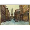 Image 1 : W** T** Chmielinski (1911-1979), Polish, WARSAW STREET SCENE, Oil on canvas; signed lower right...