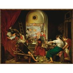 After Diego Rodriguez Silva y Velasquez (1599-1660), Spanish, THE SPINNERS (The Fable of Arachn...