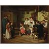 Image 1 : J** Bauer (19th Century), European, THE DUET, Oil on canvas; signed lower right, 24.8" x 31.3...