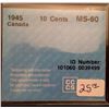 Image 2 : 10 cents 1945; CCCS MS-60.